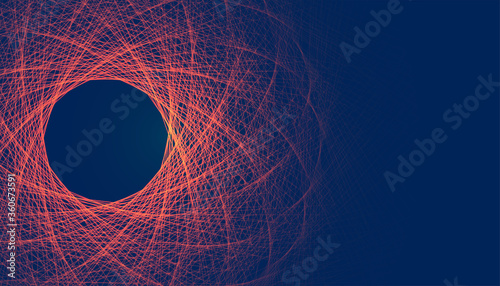 abstract glowing fractal lines mesh digital background