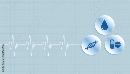 medical and healthcare background with text space