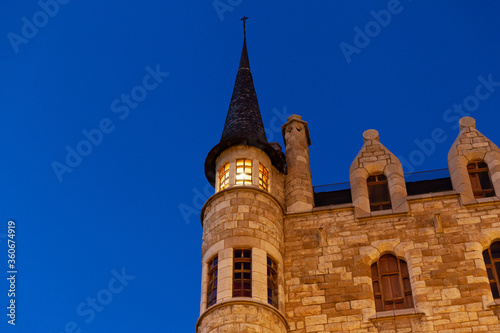 Tower of Casa Botines, Leon, Spain