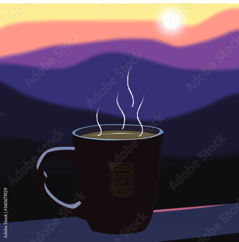 cup of hot coffee