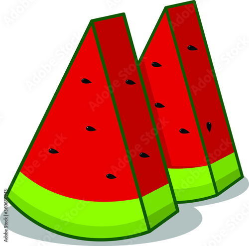sweet red and green watermelon can apply to your project or anything 