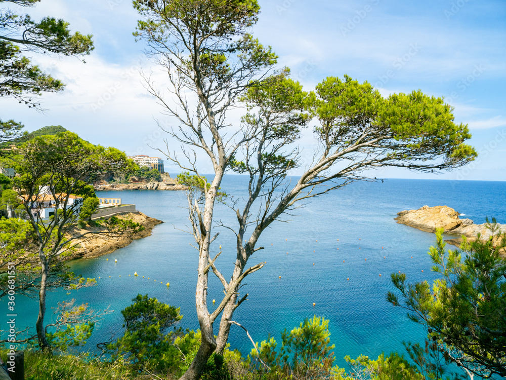 view from a coastal path in Sa Tuna - Begur - Costa Brava - Girona - Spain