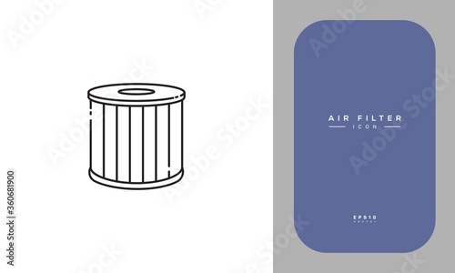 Air filter Vector Icon