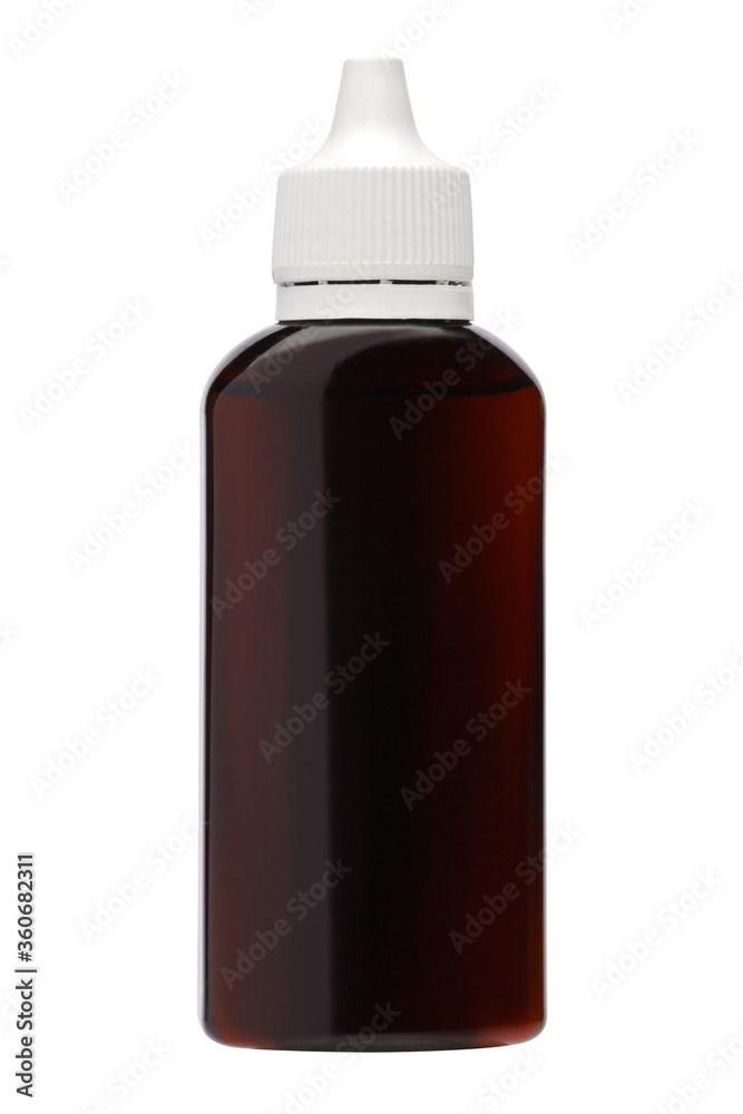 Medicine bottle syrup isolated on white backgroundf with clipping path Medicine bottle syrup isolated on white backgroundf with clipping path