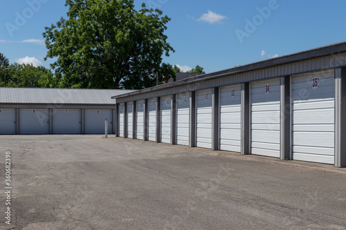 Self storage and mini storage garage units. © jetcityimage