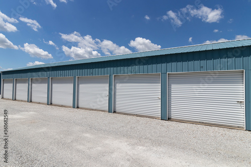 Self storage and mini storage garage units.