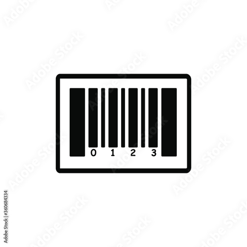 Barcode Icon Vector Logo Template