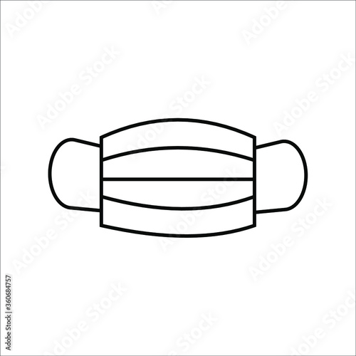 Mouth guard, Mask, Medicine Vector Icon Illustration