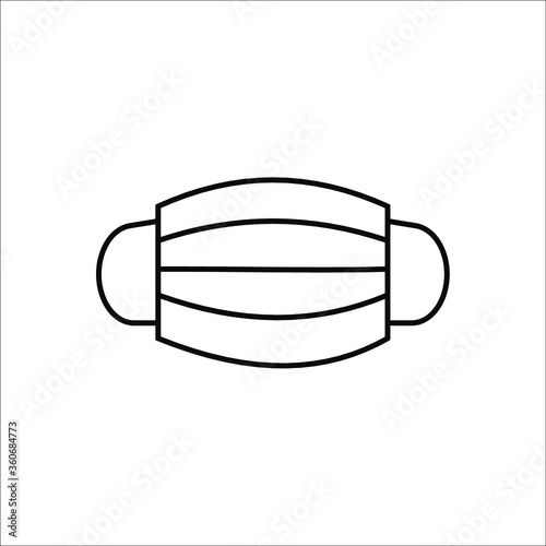 Mouth guard, Mask, Medicine Vector Icon Illustration