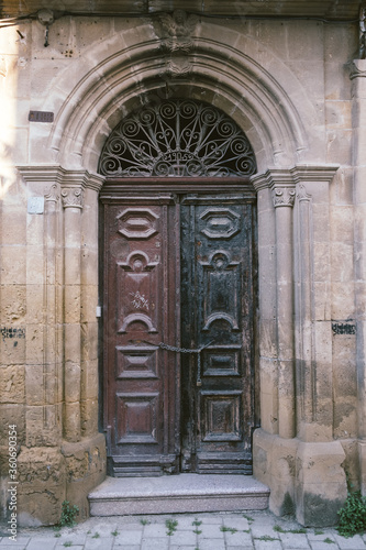 old wooden door
