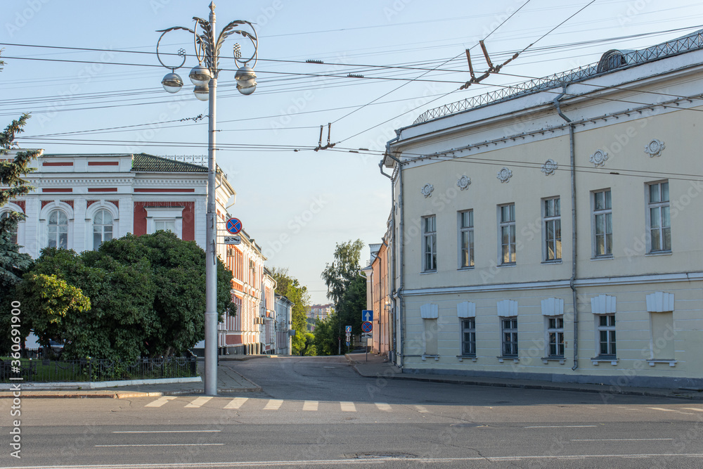 Morning Vladimir city street view