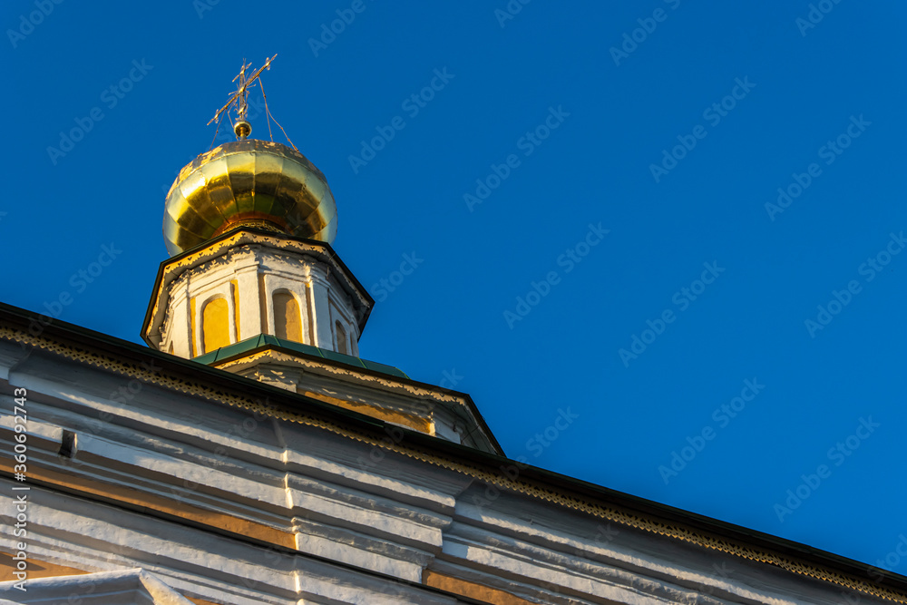 Old church golden dome