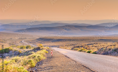 KAROO ROADS. Route354 between laingsburg and Sutherland, karoo, western cape, south africa