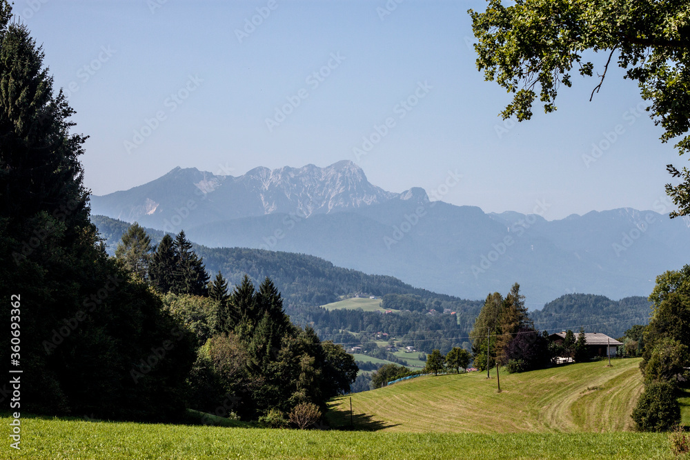 Alpine landscape in summer in Austria.