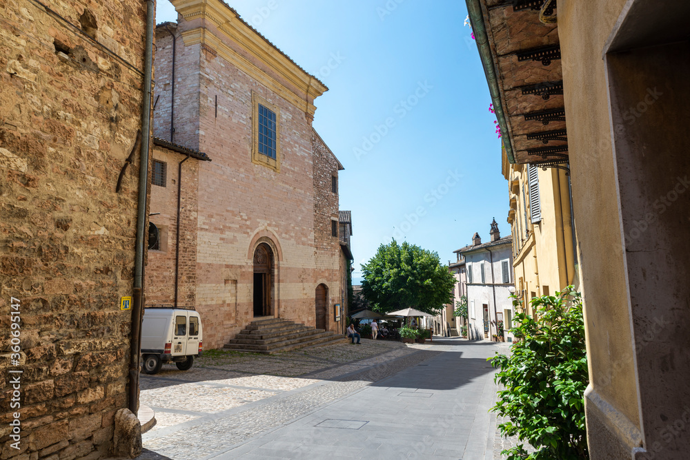 church of sant andrea in the country of spello
