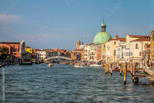 Venice city center - the Grand Canal and San Simeon Piccolo church in the background © Munteanu