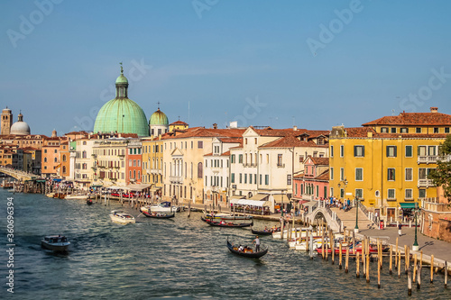 Venice city center - the Grand Canal and San Simeon Piccolo church in the background