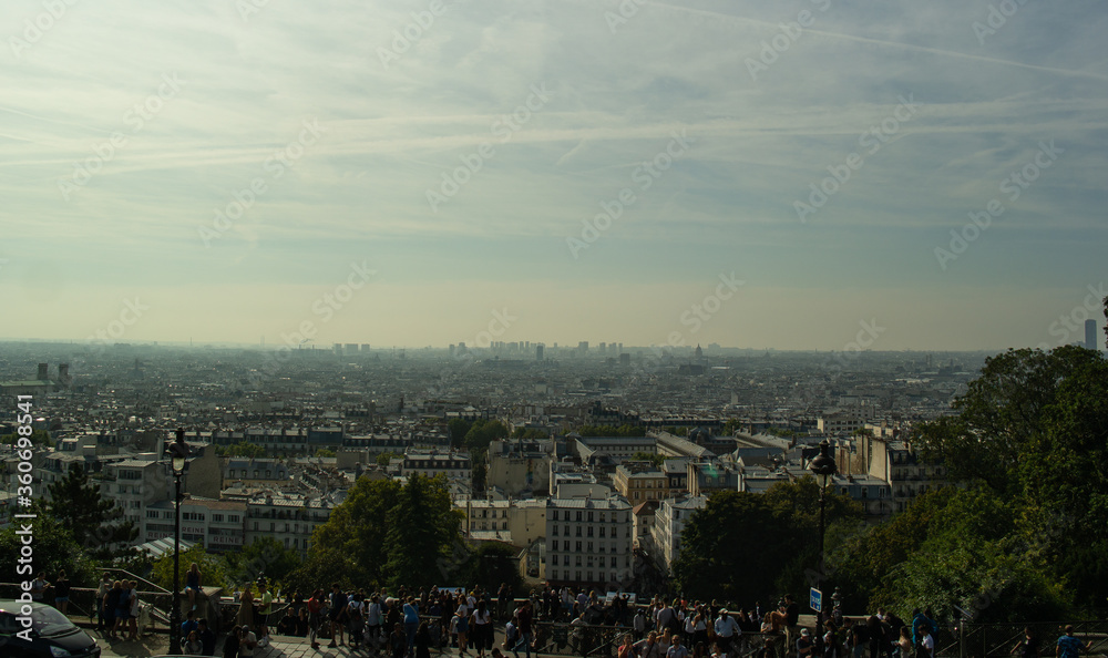 Aerial view of the city