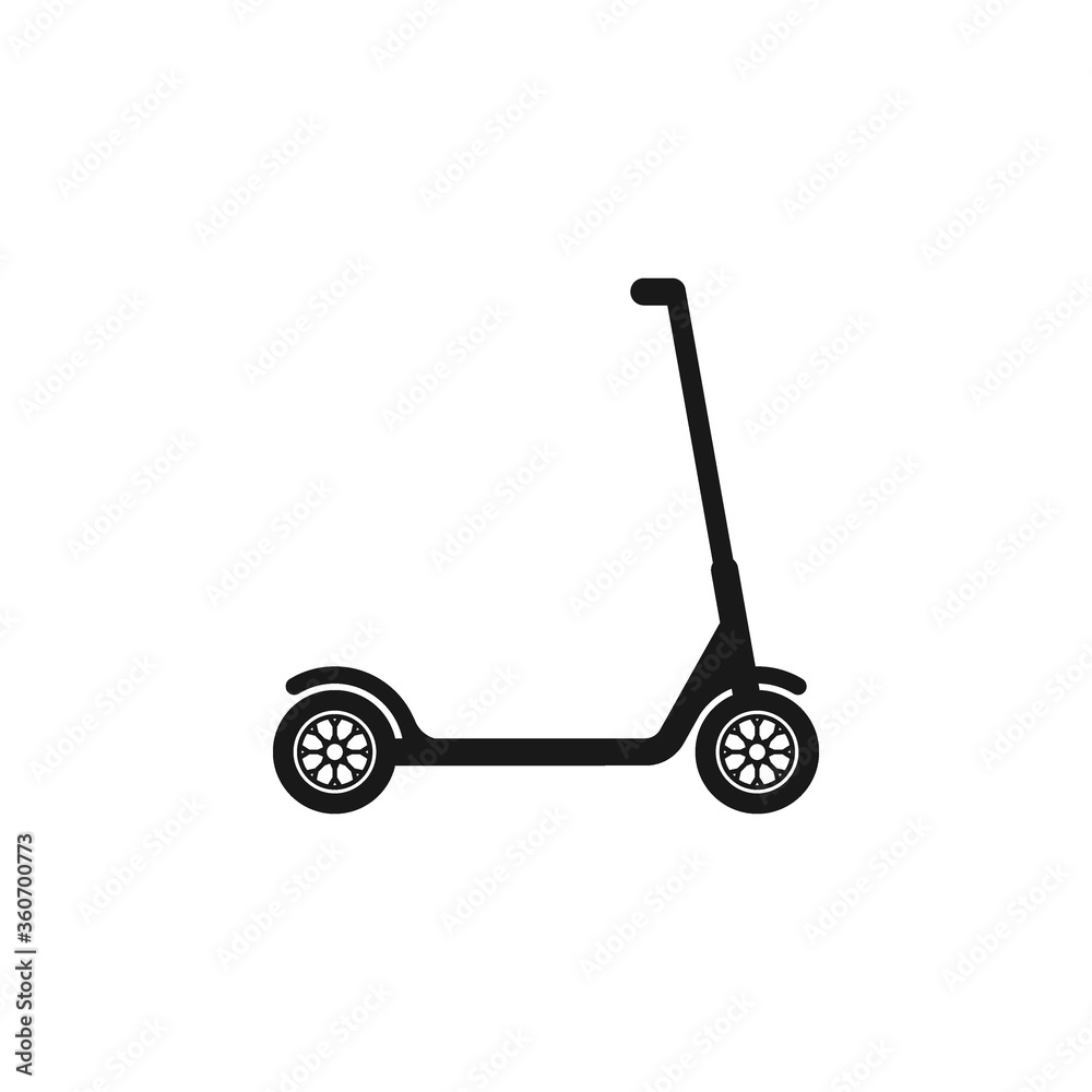 Scooter icon flat vector illustration Scooter icon flat vector illustration
