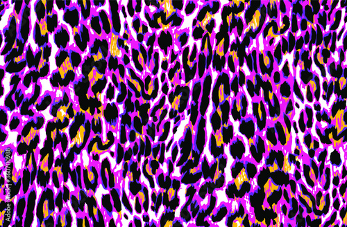 Seamless leopard pattern, animal print.