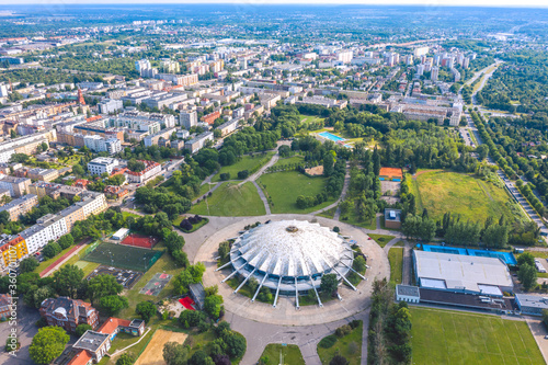 Obraz na płótnie Jan Kasprowicz park in Poznan, Poland w salonie