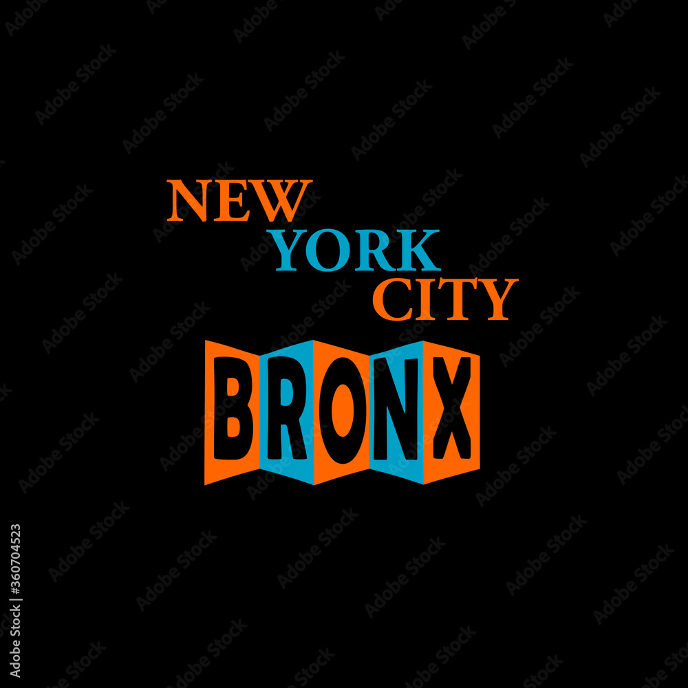 Obraz premium bronx new york city vector illustration