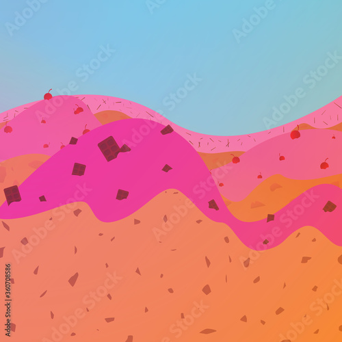 Candy Mountain background