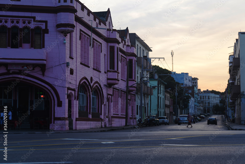 colorful street in havana