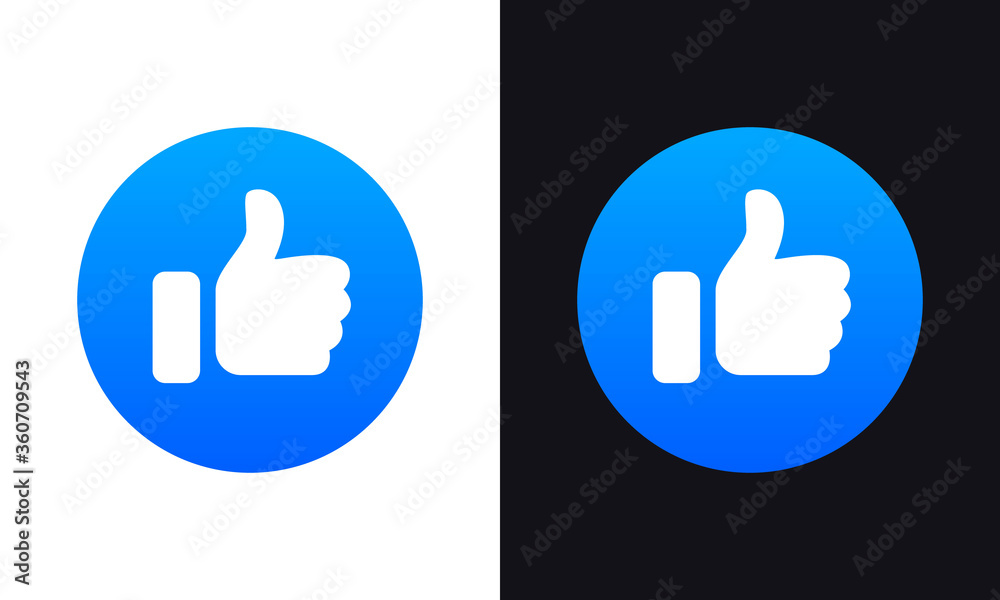 Social Media Post React Emoji thumbs up Icon Vector Illustrations Social Media Post React Emoji thumbs up Icon Vector Illustrations