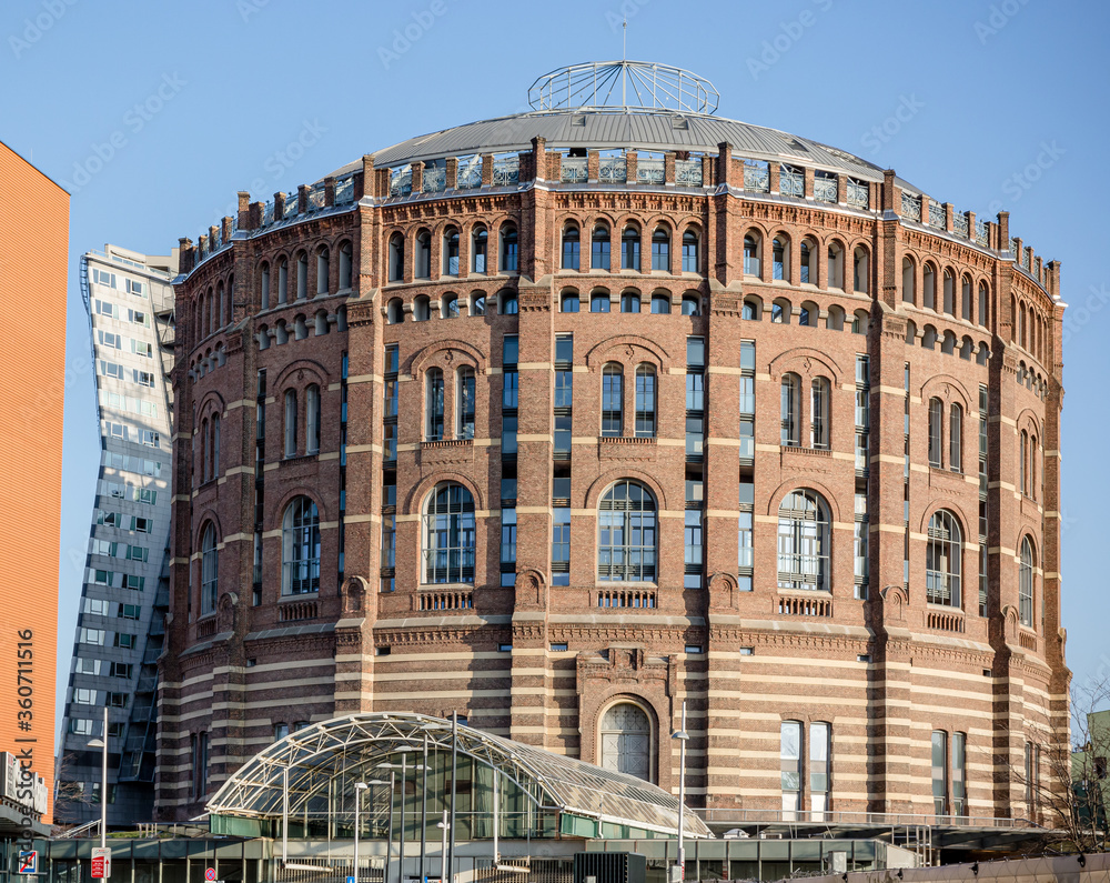 Vienna, Austria old gas storage space transformed into living space at
