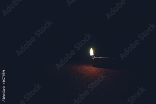 An Indian earthen lamp. (A ray of hope amid pandemic)