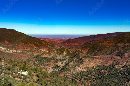 the atlas mountain in morocco