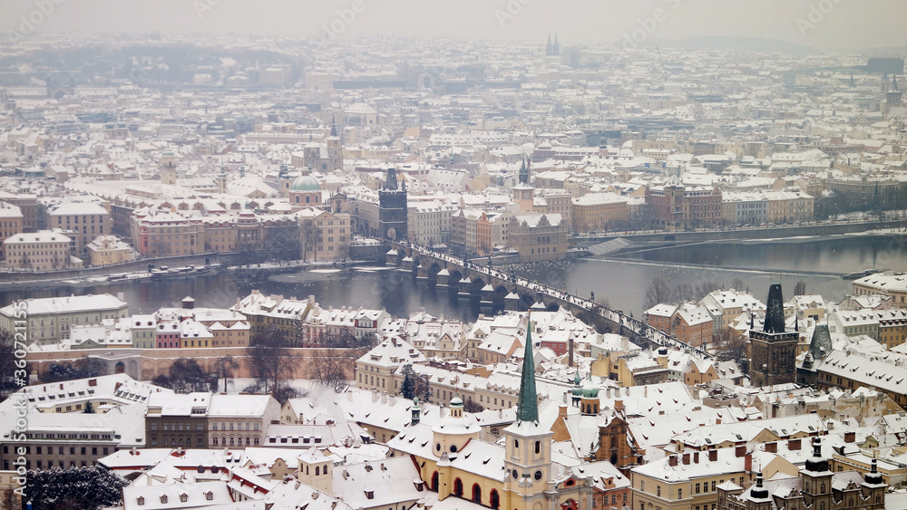 View from capital of Czech Republic - PRAGUE 