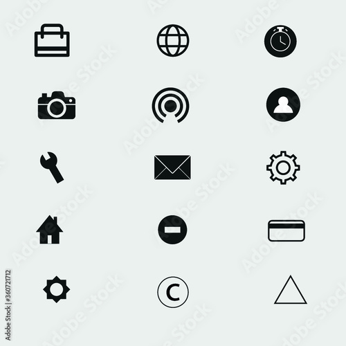 minimalist web | app vector icon set