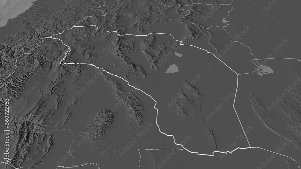 La Rioja, Argentina - outlined. Bilevel La Rioja, Argentina - outlined. Bilevel