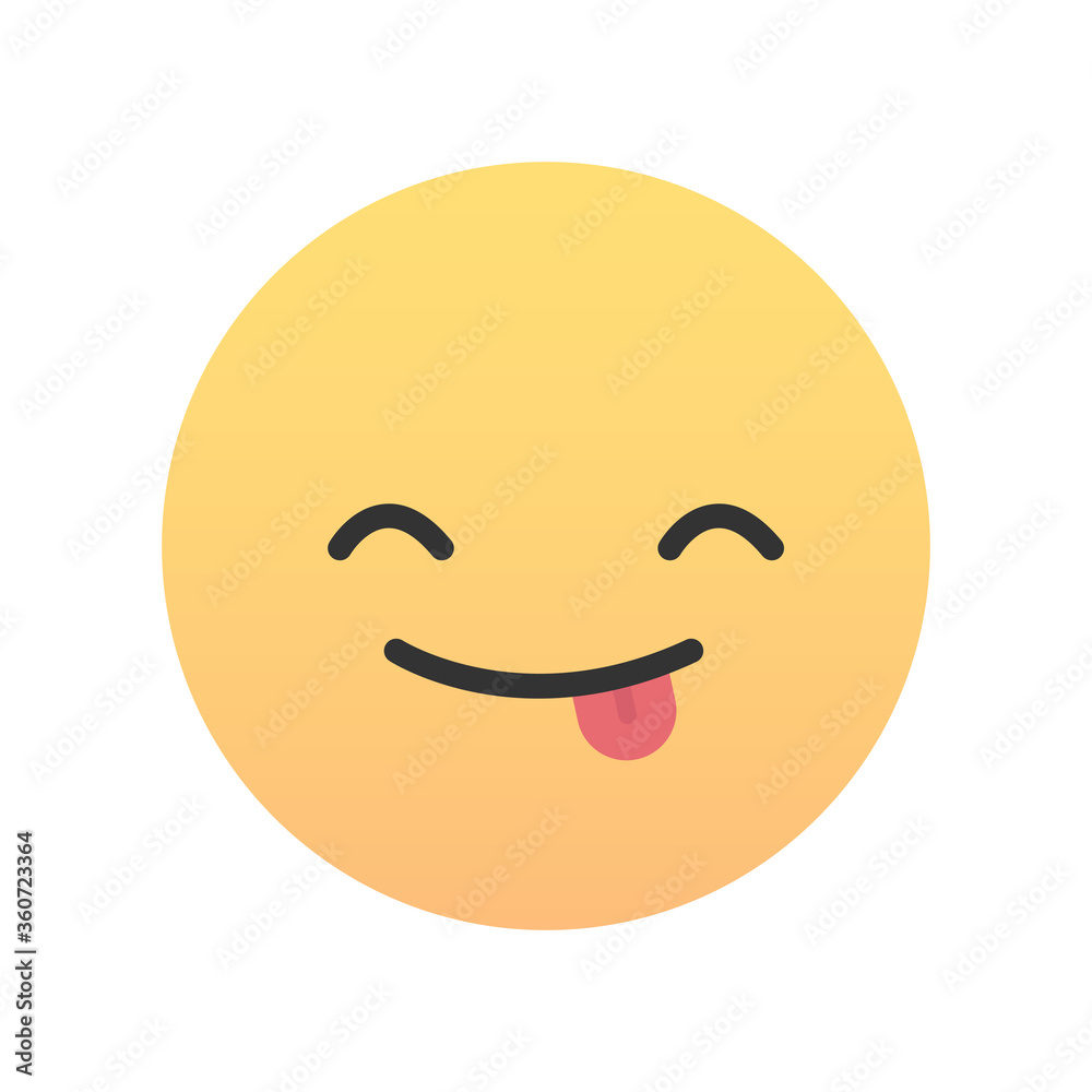 Cute emoji - emoticon icon. Vector illustration. Cute emoji - emoticon icon. Vector illustration.
