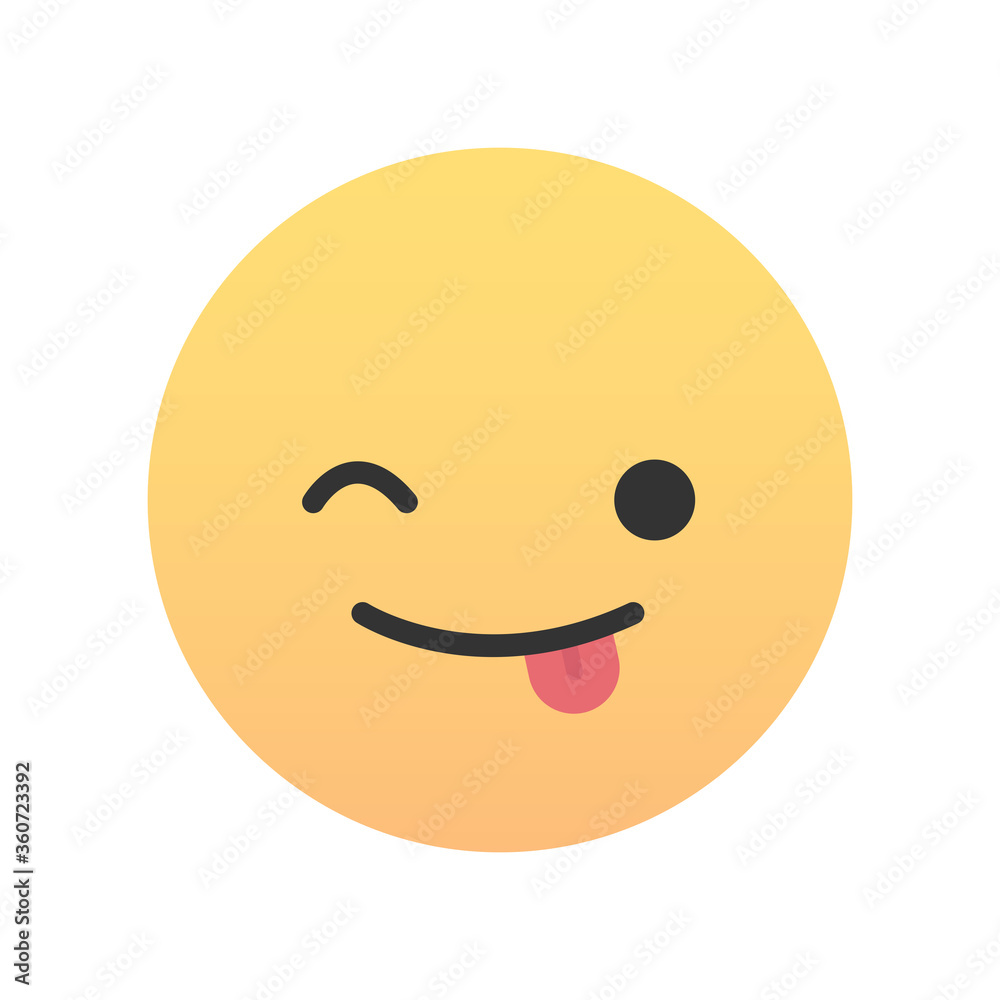 Cute emoji - emoticon icon. Vector illustration. Cute emoji - emoticon icon. Vector illustration.