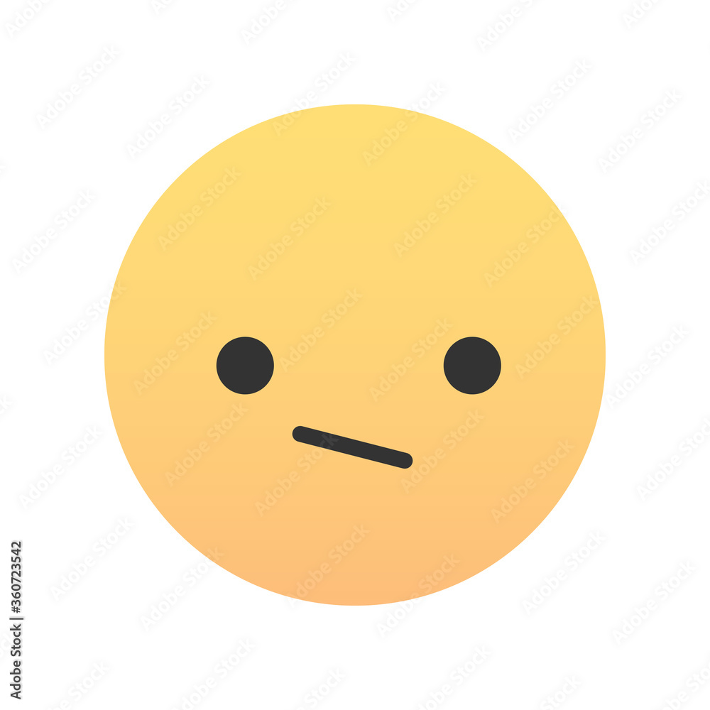 Fototapeta premium Cute emoji - emoticon icon. Vector illustration.