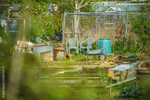 Εκτύπωση καμβά Allotments in Bristol summertime
