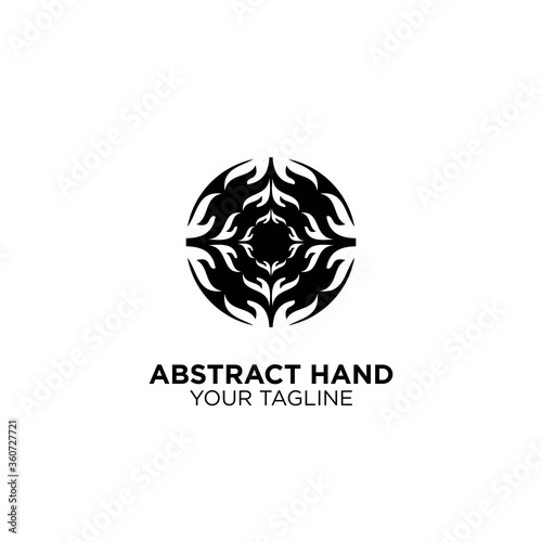 Abstract Brand Name Hand Logo Design