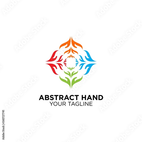 Abstract Brand Name Hand Logo Design