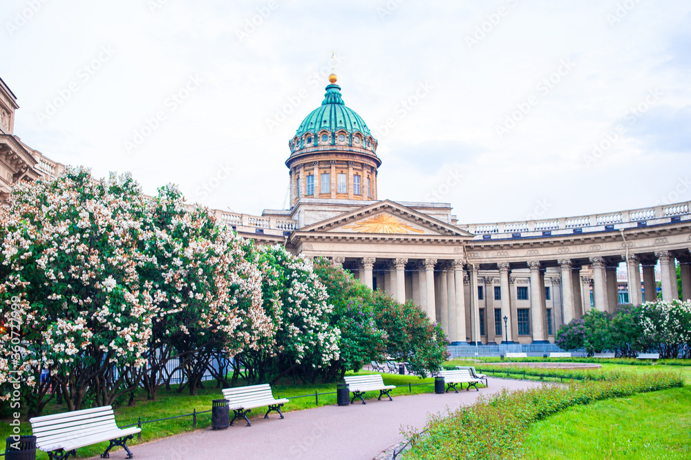 One of most famous churches amd museums of Russia Kazan Cathedral