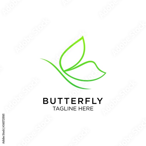 Butterfly Bird Animal Wings Logo Design