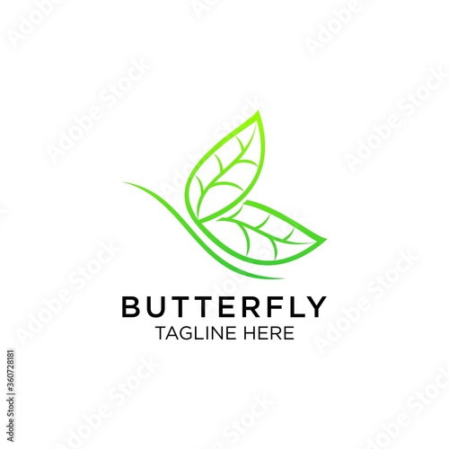Butterfly Bird Animal Wings Logo Design