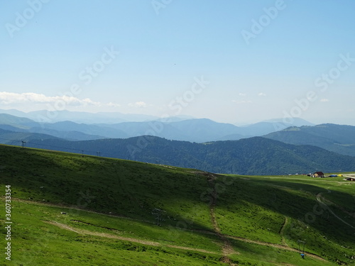 landscape with mountains © hulbar