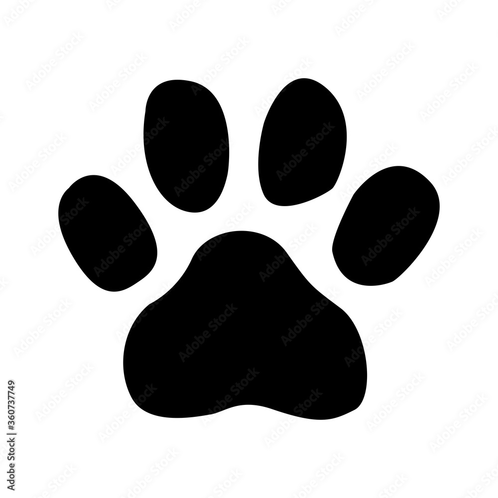 Paw print vector icon Paw print vector icon