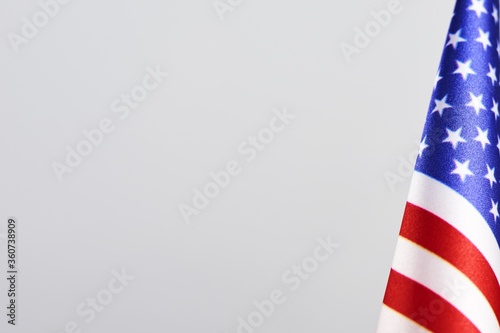 Closeup of the American flag with space for your text photo