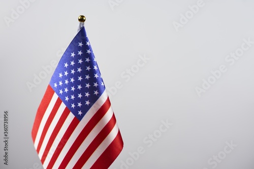 Closeup of the American flag with space for your text photo