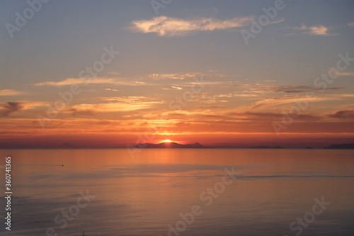 Sun setting over the sea © vasuki