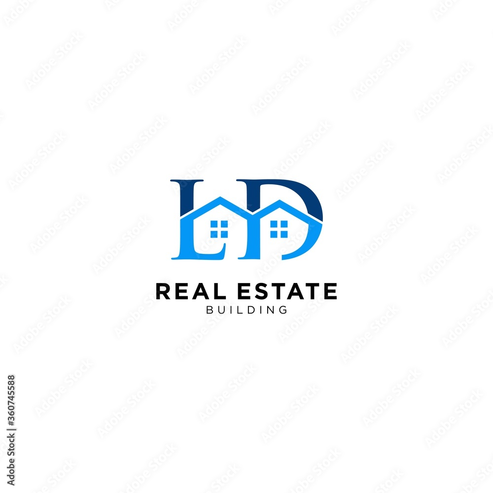 Real Estate Abstract Home Natural Logo Design